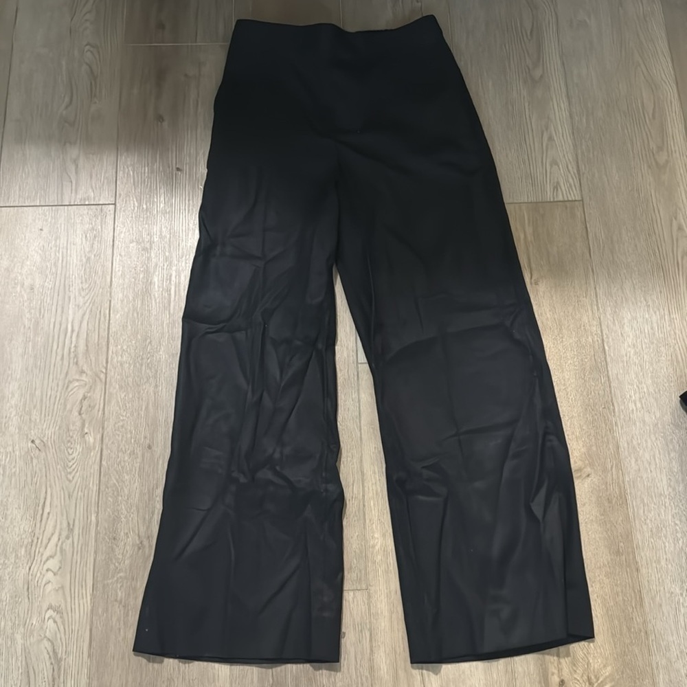 NWT! Banana Republic Black Hayden Wide Leg Linen Blend Pull On Pant - Multiple 🔹 - Picture 5 of 6